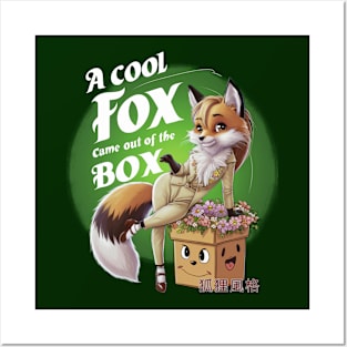 A COOL FOX FROM THE BOX! Posters and Art